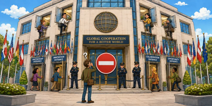 Are international organisations really impossible to enter?